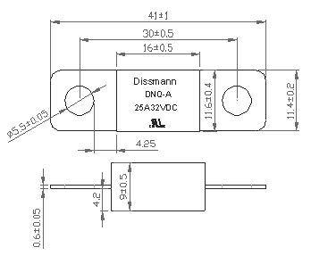 Υψηλής τάσης αυτοκίνητη θρυαλλίδα DC32V DC58V DC80V για τη χαμηλή σπάζοντας θρυαλλίδα ικανότητας