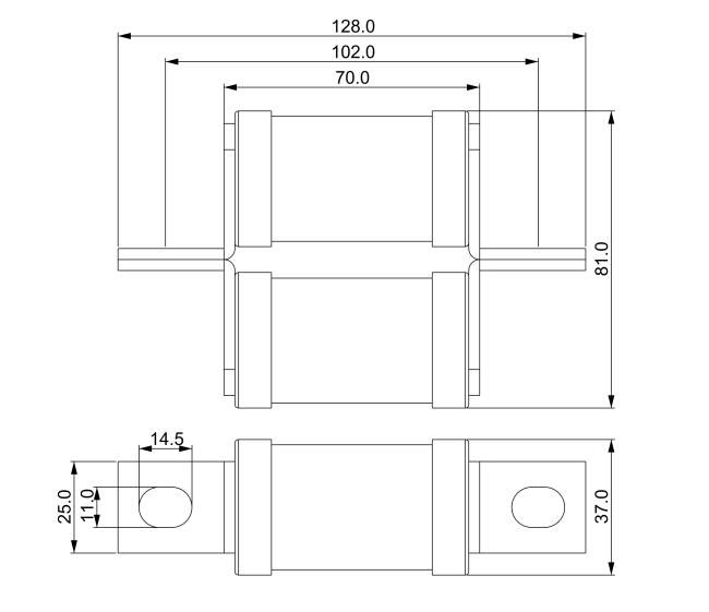 Το Dissmann 400 Amp ΣΥΝΕΧΏΝ θρυαλλίδων BS88 βρετανικά πρότυπα θρυαλλίδων ικανότητας ρήξης σειράς υψηλά λιώνει