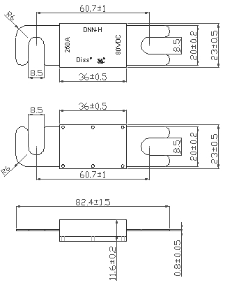 Θρυαλλίδα χαμηλής τάσης 80VDC θρυαλλίδων πιστοποίησης Dissmann UL που εφαρμόζεται στη θρυαλλίδα Syste ενεργειακής αποθήκευσης