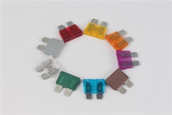 Χάλκινη επικάλυψη κασσίτερου PBT Mini LED Ασφάλεια λεπίδας αυτοκινήτου 1A-40A Ονομαστικό ρεύμα